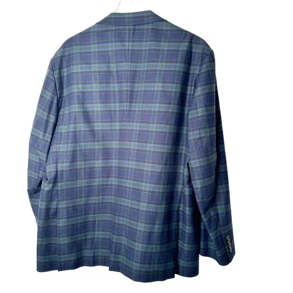 Southern Pines Preppy Equestrian Derby Plaid Jacket Blazer Sportscoat XL - Picture 6 of 8